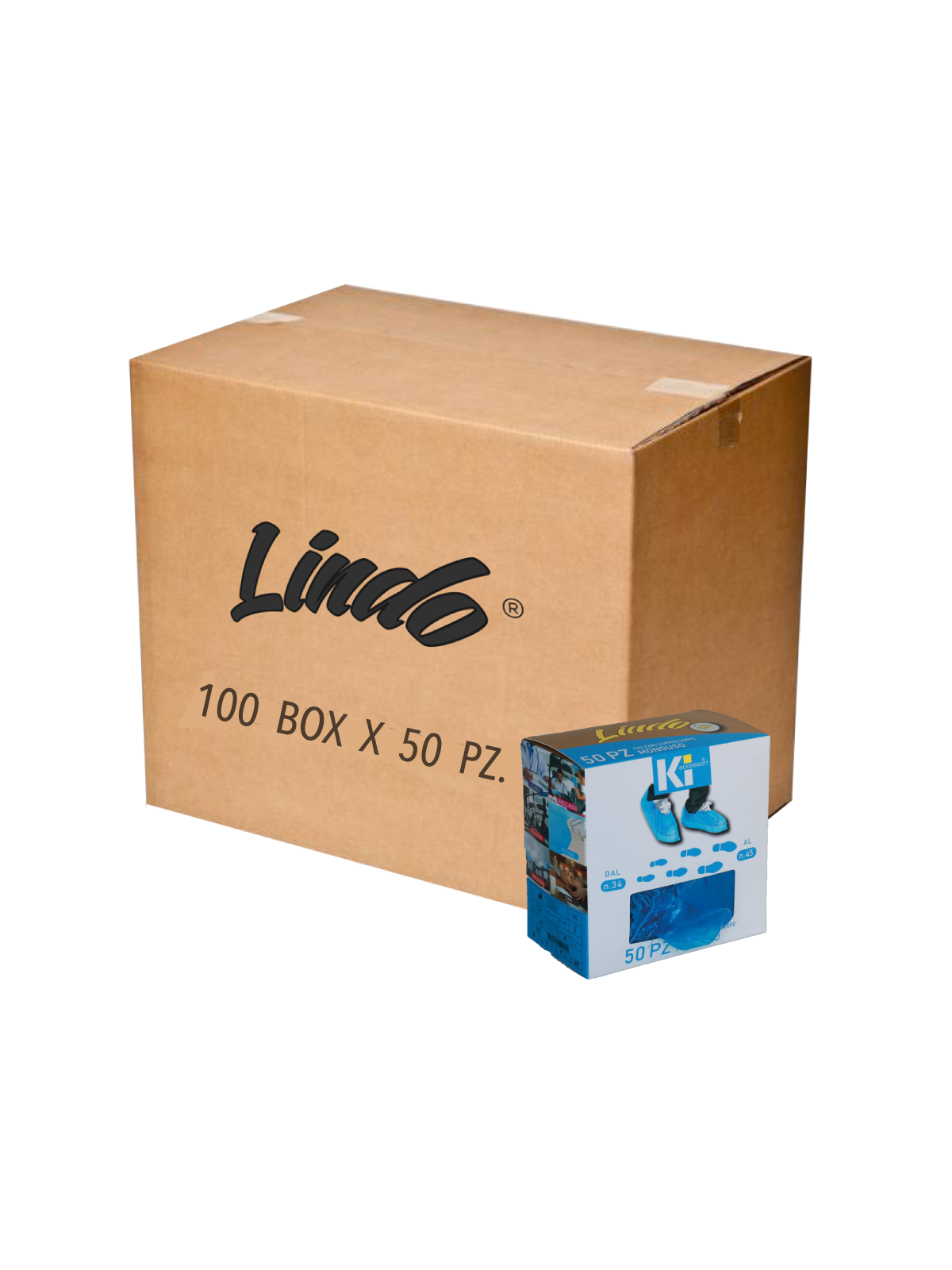 5000 Calzari Monouso Lindo in PE