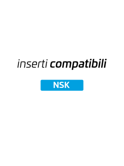 Inserto compatibile NSK®